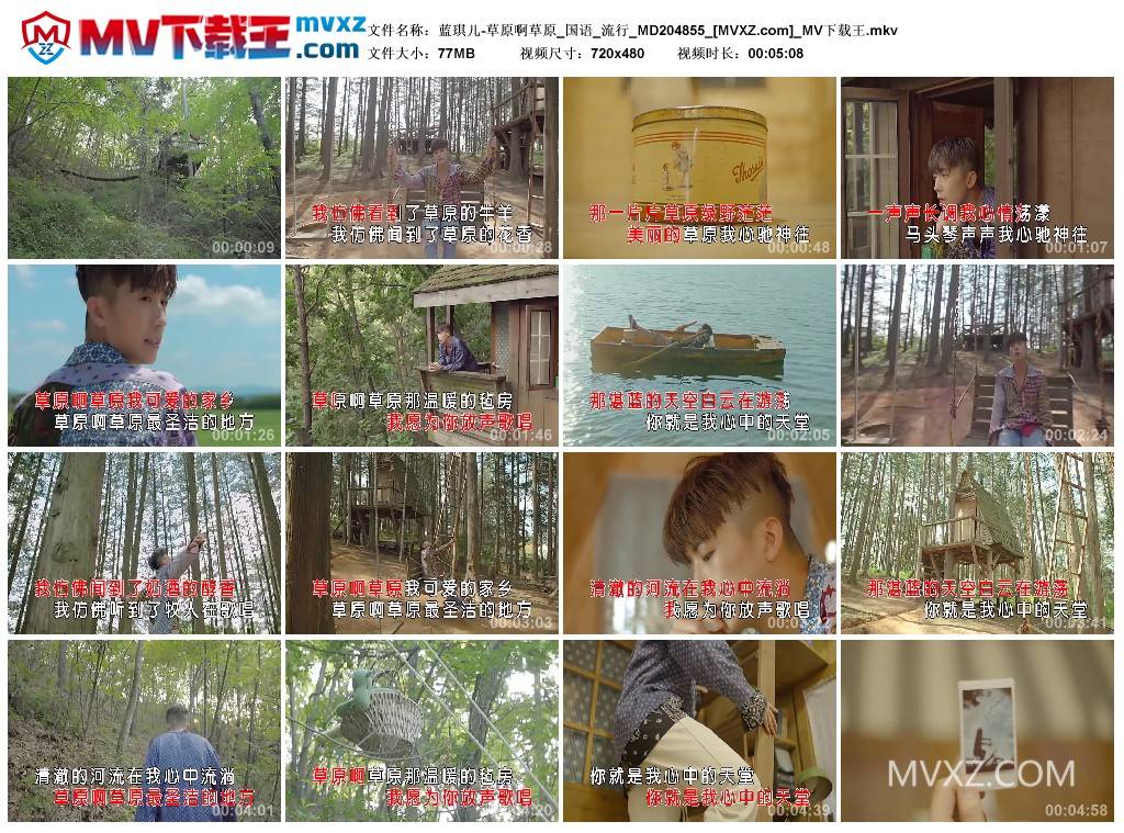 蓝琪儿-草原啊草原_国语_流行_MD204855